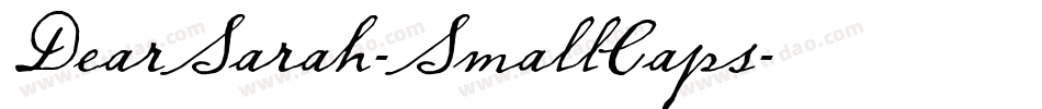DearSarah-SmallCaps字体转换