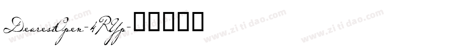 DearestOpen-4RYp字体转换
