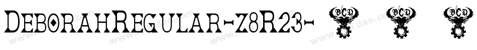 DeborahRegular-z8R23字体转换