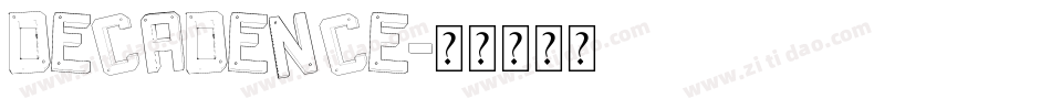 decadence字体转换