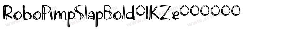 RoboPimpSlapBold-lKZe字体转换