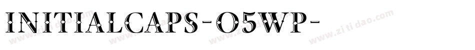 InitialCaps-O5WP字体转换