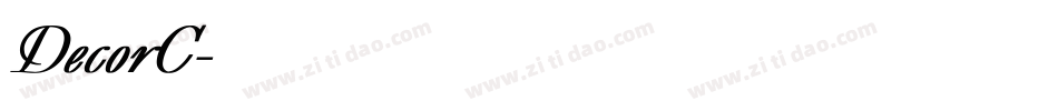 DecorC字体转换