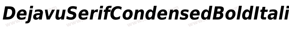 DejavuSerifCondensedBoldItalic-8jpZ字体转换