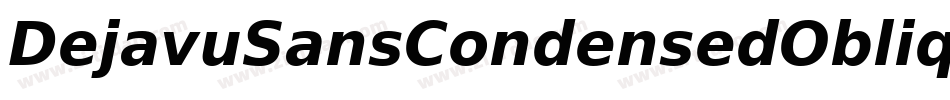 DejavuSansCondensedOblique-mVzj字体转换