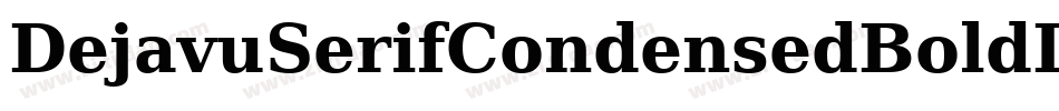 DejavuSerifCondensedBoldItalic-8jpZ字体转换