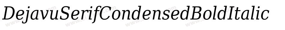 DejavuSerifCondensedBoldItalic-8jpZ字体转换