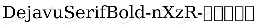 DejavuSerifBold-nXzR字体转换