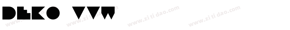 Deko-2vVW字体转换