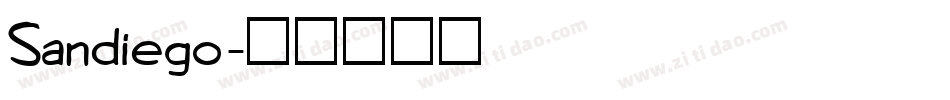 Sandiego字体转换