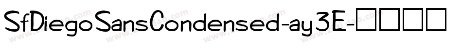 SfDiegoSansCondensed-ay3E字体转换