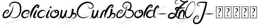 DeliciousCurlsBold-Zn0J字体转换