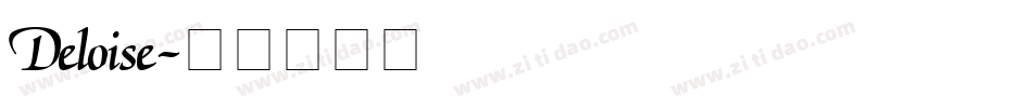 Deloise字体转换