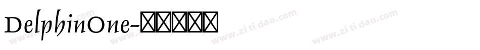 DelphinOne字体转换
