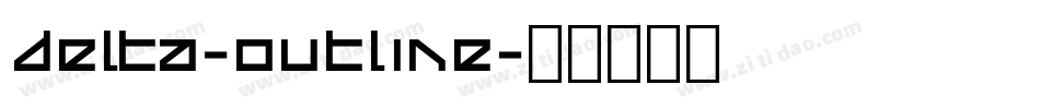 Delta-Outline字体转换