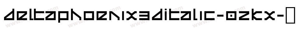 DeltaPhoenix3DItalic-0ZKX字体转换