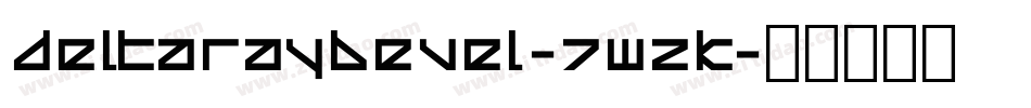 DeltaRayBevel-7WZK字体转换