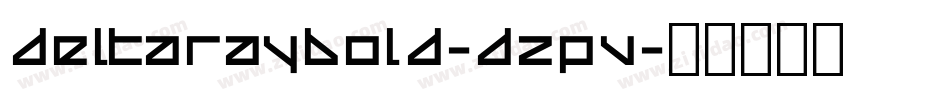 DeltaRayBold-dZpV字体转换