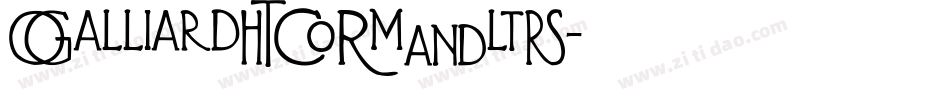 GalliardITCRmAltS字体转换