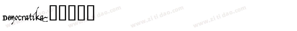 Democratika字体转换