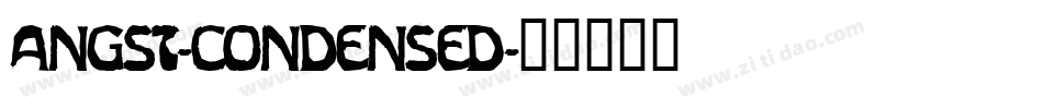 Angst-Condensed字体转换