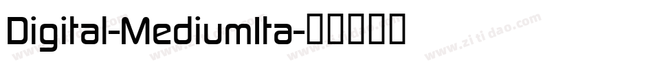 Digital-MediumIta字体转换