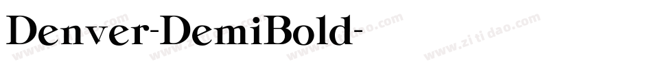 Denver-DemiBold字体转换