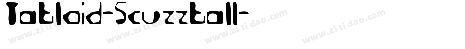 Tabloid-Scuzzball字体转换