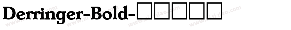 Derringer-Bold字体转换
