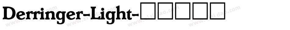 Derringer-Light字体转换