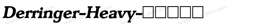 Derringer-Heavy字体转换