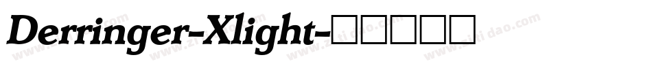 Derringer-Xlight字体转换