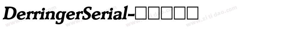 DerringerSerial字体转换