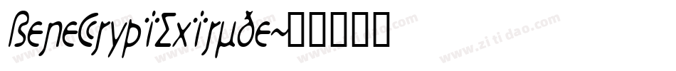 BeneCryptExtrude字体转换