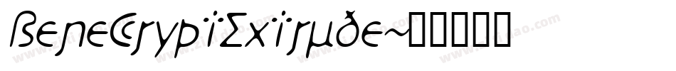 BeneCryptExtrude字体转换