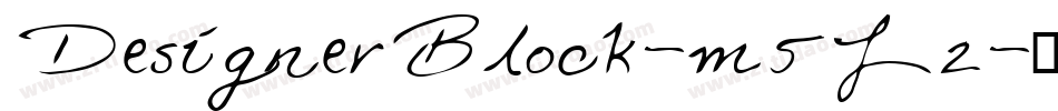 DesignerBlock-m5L2字体转换