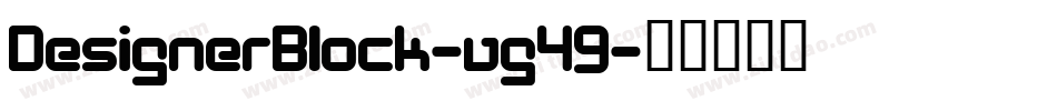 DesignerBlock-vg49字体转换