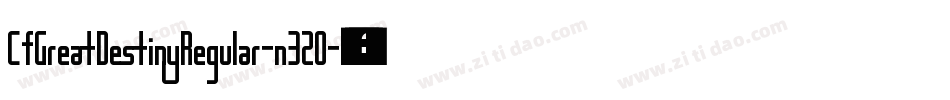 CfGreatDestinyRegular-n3Z0字体转换