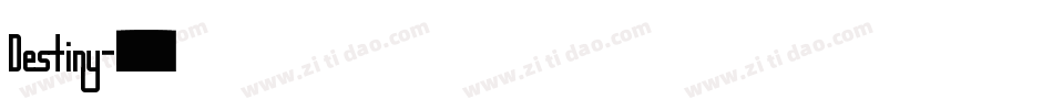 Destiny字体转换