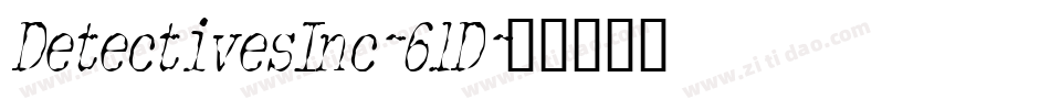 DetectivesInc-6lD字体转换