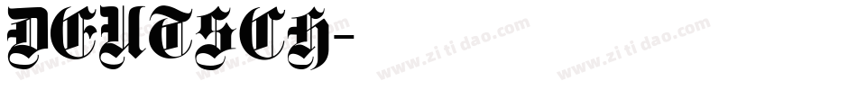 DEUTSCH字体转换