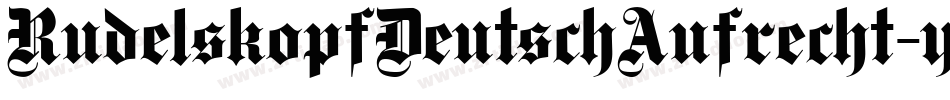 RudelskopfDeutschAufrecht-y1v5字体转换