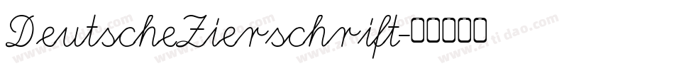 DeutscheZierschrift字体转换
