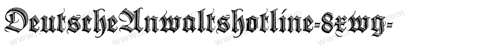 DeutscheAnwaltshotline-8xwg字体转换