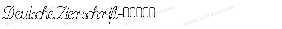 DeutscheZierschrift字体转换