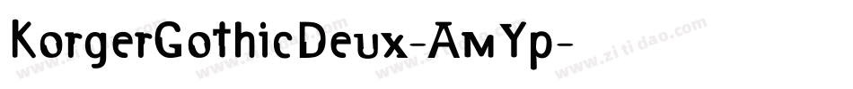KorgerGothicDeux-AmYp字体转换
