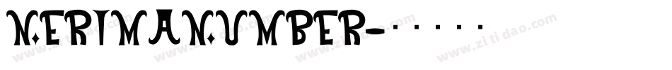NerimaNumber字体转换