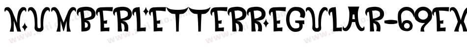 NumberLetterRegular-69ex字体转换