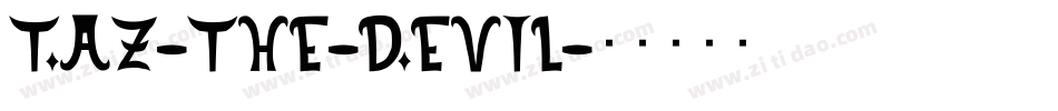 Taz-the-Devil字体转换