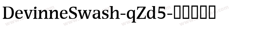 DevinneSwash-qZd5字体转换